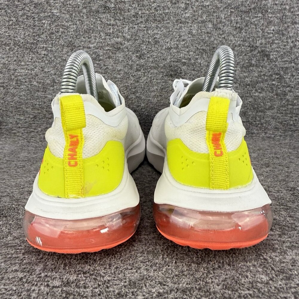 ✅Charly Vermilion Sneakers Women's Sz 7 Running Shoes White Orange Green *STAIN - Picture 9 of 12